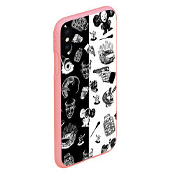 Чехол iPhone XS Max матовый КРОВОСТОК ТАТУИРОВКИ ЧБ, цвет: 3D-баблгам — фото 2