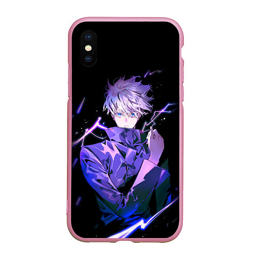 Чехол iPhone XS Max матовый JUJUTSU KAISEN / 3D-Розовый – фото 1