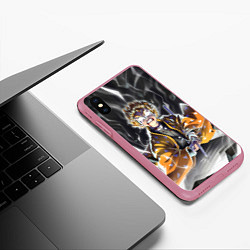 Чехол iPhone XS Max матовый ЗЕНИЦУ ZENITSU KNY, цвет: 3D-малиновый — фото 2