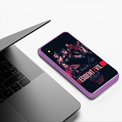 Чехол iPhone XS Max матовый Обитель зла, цвет: 3D-фиолетовый — фото 2