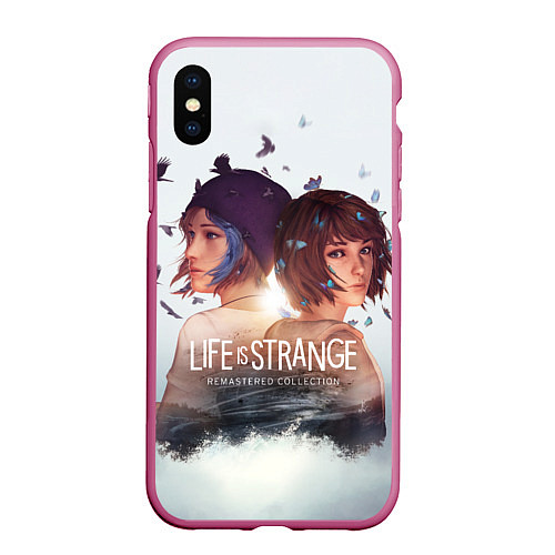 Чехол iPhone XS Max матовый Life is strange Remaster / 3D-Малиновый – фото 1