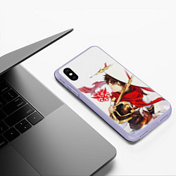 Чехол iPhone XS Max матовый Ye Xiu The Kings Avatar, цвет: 3D-светло-сиреневый — фото 2