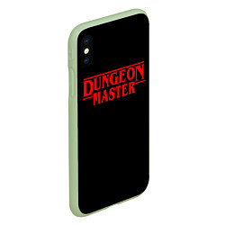 Чехол iPhone XS Max матовый Stranger Dungeon Master, цвет: 3D-салатовый — фото 2