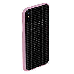 Чехол iPhone XS Max матовый Т, цвет: 3D-розовый — фото 2