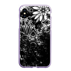 Чехол iPhone XS Max матовый Floral Pattern