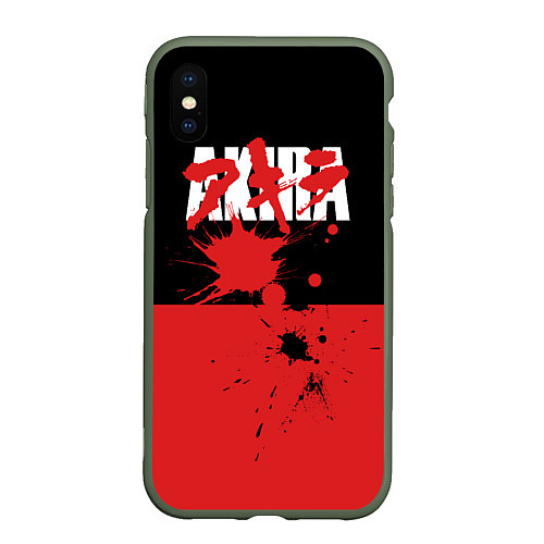 Чехол iPhone XS Max матовый Akira / 3D-Темно-зеленый – фото 1