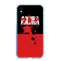 Чехол iPhone XS Max матовый Akira, цвет: 3D-голубой