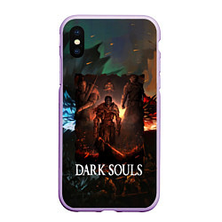 Чехол iPhone XS Max матовый DARKSOULS ТЕМНЫЕ ДУШИ, цвет: 3D-сиреневый