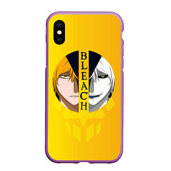 Чехол iPhone XS Max матовый Хичиго Bleach, цвет: 3D-фиолетовый