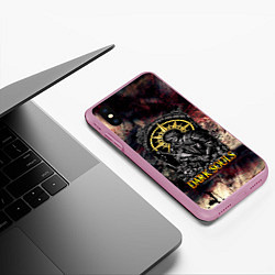 Чехол iPhone XS Max матовый DARKSOULS ТЕМНЫЕ ДУШИ, цвет: 3D-розовый — фото 2