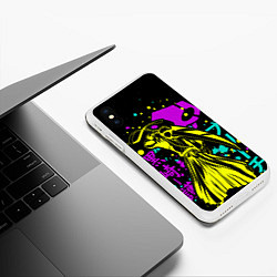 Чехол iPhone XS Max матовый Neon Ichigo, Bleach, цвет: 3D-белый — фото 2