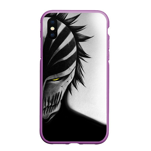 Чехол iPhone XS Max матовый ИЧИГО ПУСТОЙ BLEACH / 3D-Фиолетовый – фото 1