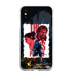 Чехол iPhone XS Max матовый The Last of Us Joel&Ellie, цвет: 3D-белый