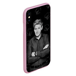 Чехол iPhone XS Max матовый ГОРДОН РАМЗИ Gordon Ramsay, цвет: 3D-розовый — фото 2