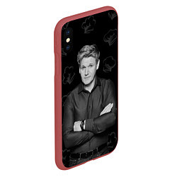 Чехол iPhone XS Max матовый ГОРДОН РАМЗИ Gordon Ramsay, цвет: 3D-красный — фото 2