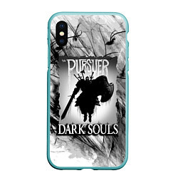 Чехол iPhone XS Max матовый DARK SOULS ТЁМНЫЙ МИР, цвет: 3D-мятный