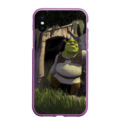 Чехол iPhone XS Max матовый Shrek: Somebody Once Told Me