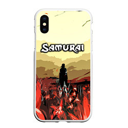 Чехол iPhone XS Max матовый SAMURAI PROJECT RED