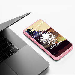 Чехол iPhone XS Max матовый CYBERPUNK 2077 CITY, цвет: 3D-баблгам — фото 2