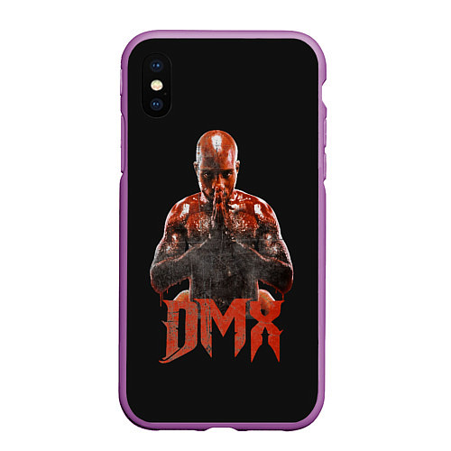 Чехол iPhone XS Max матовый Эрл Симмонс DMX / 3D-Фиолетовый – фото 1