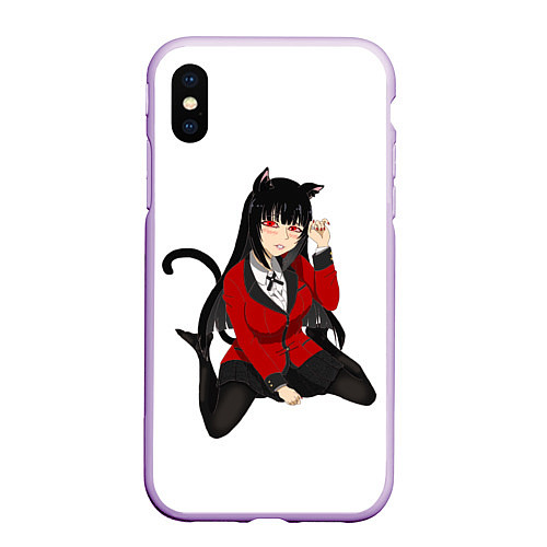 Чехол iPhone XS Max матовый Jabami Yumeko / 3D-Сиреневый – фото 1