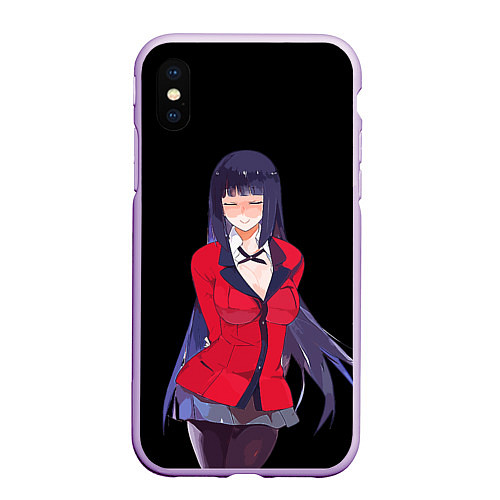 Чехол iPhone XS Max матовый Jabami Yumeko Kakegurui / 3D-Сиреневый – фото 1