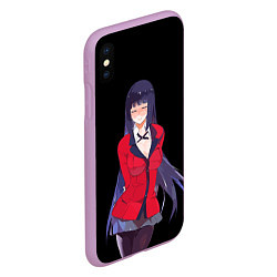 Чехол iPhone XS Max матовый Jabami Yumeko Kakegurui, цвет: 3D-сиреневый — фото 2