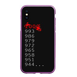 Чехол iPhone XS Max матовый 1000 - 7 Tokyo Ghoul, цвет: 3D-фиолетовый