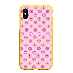 Чехол iPhone XS Max матовый Sailor Moon, цвет: 3D-желтый