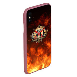 Чехол iPhone XS Max матовый Path of Exile Logo Путь изгнанника Лого Z, цвет: 3D-малиновый — фото 2