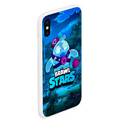 Чехол iPhone XS Max матовый Сквик Squeak Brawl Stars, цвет: 3D-белый — фото 2