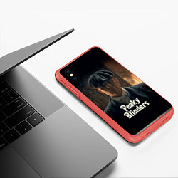 Чехол iPhone XS Max матовый Острые Козырьки Томас Шелби, цвет: 3D-красный — фото 2