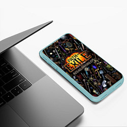 Чехол iPhone XS Max матовый Path of Exile, цвет: 3D-мятный — фото 2