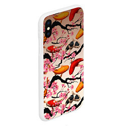 Чехол iPhone XS Max матовый Рыбы, цвет: 3D-белый — фото 2