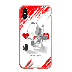 Чехол iPhone XS Max матовый Love, Death and Cats Любов, смерть и котики Z