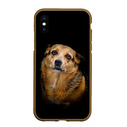 Чехол iPhone XS Max матовый ГРУСТНЫЕ ГЛАЗКИ, цвет: 3D-коричневый