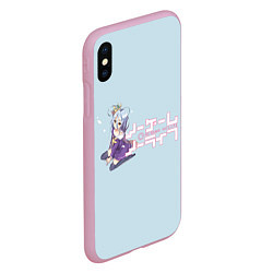 Чехол iPhone XS Max матовый No game no life, цвет: 3D-розовый — фото 2