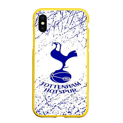 Чехол iPhone XS Max матовый Tottenham / 3D-Желтый – фото 1