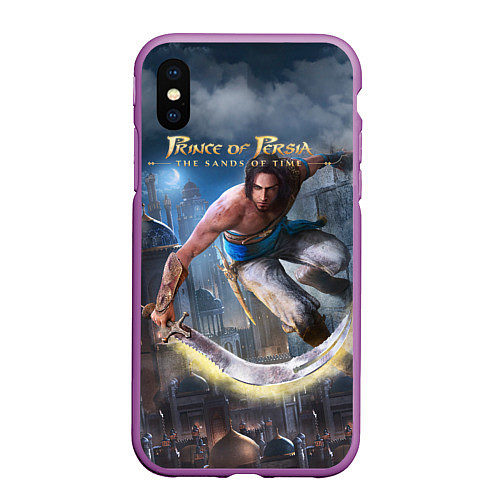 Чехол iPhone XS Max матовый Prince of Persia / 3D-Фиолетовый – фото 1