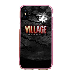 Чехол iPhone XS Max матовый Resident Evil: Village $$$, цвет: 3D-розовый