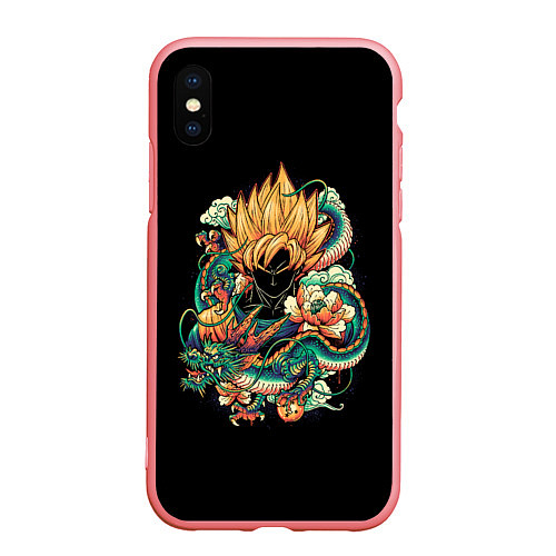 Чехол iPhone XS Max матовый Dragon Ball Retro Style / 3D-Баблгам – фото 1