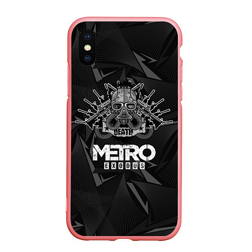 Чехол iPhone XS Max матовый Metro противогаз / 3D-Баблгам – фото 1