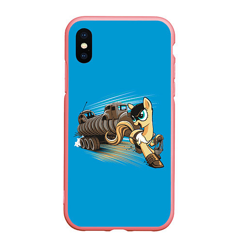 Чехол iPhone XS Max матовый My liitle Pony x Mad Max / 3D-Баблгам – фото 1