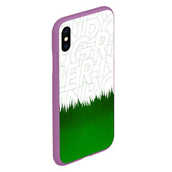 Чехол iPhone XS Max матовый GREEN POWER, цвет: 3D-фиолетовый — фото 2