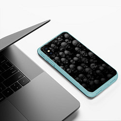 Чехол iPhone XS Max матовый Общее захоронение, цвет: 3D-мятный — фото 2