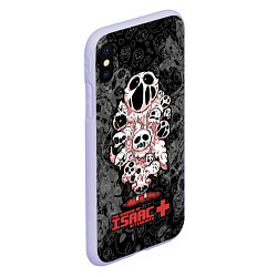 Чехол iPhone XS Max матовый The Binding of Isaac, цвет: 3D-светло-сиреневый — фото 2