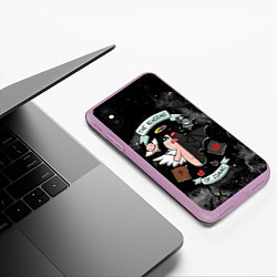 Чехол iPhone XS Max матовый Sides of Isaac, цвет: 3D-сиреневый — фото 2