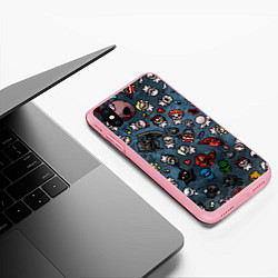 Чехол iPhone XS Max матовый Узор Исаака, цвет: 3D-баблгам — фото 2