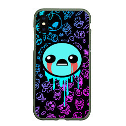 Чехол iPhone XS Max матовый Blue Isaac, цвет: 3D-темно-зеленый