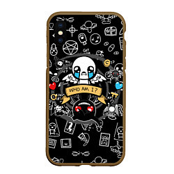 Чехол iPhone XS Max матовый THE BINDING OF ISAAC ЖЕРТВА, цвет: 3D-коричневый